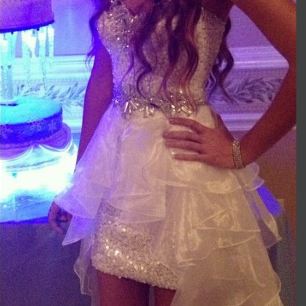 sweet 16/prom/elegant white dress
